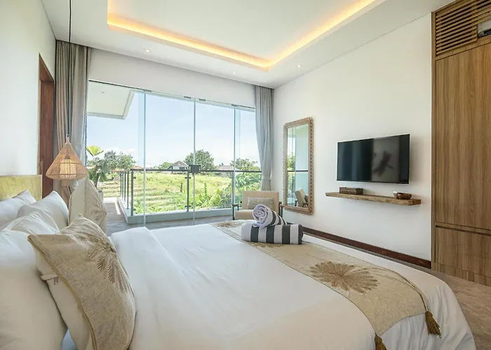 Modern 4Br Villa Canggu, Rice View, Ac Casa de Férias Canggu