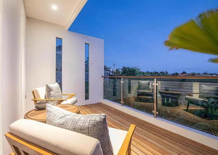 Modern 4Br Villa Canggu, Rice View, Ac Casa de Férias Canggu