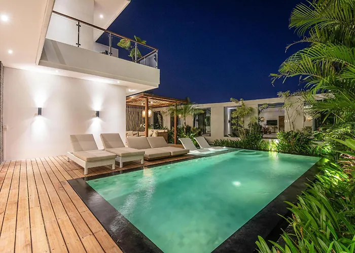 Casa de Férias Modern 4Br Villa Canggu, Rice View, Ac *
