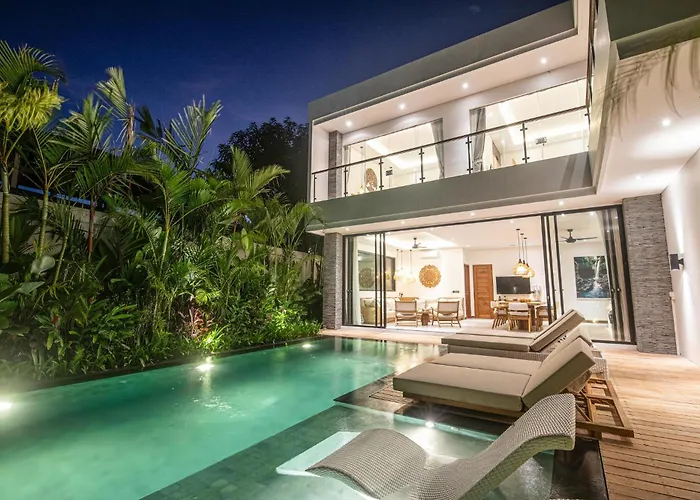 Casa de Férias Modern 4Br Villa Canggu, Rice View, Ac *