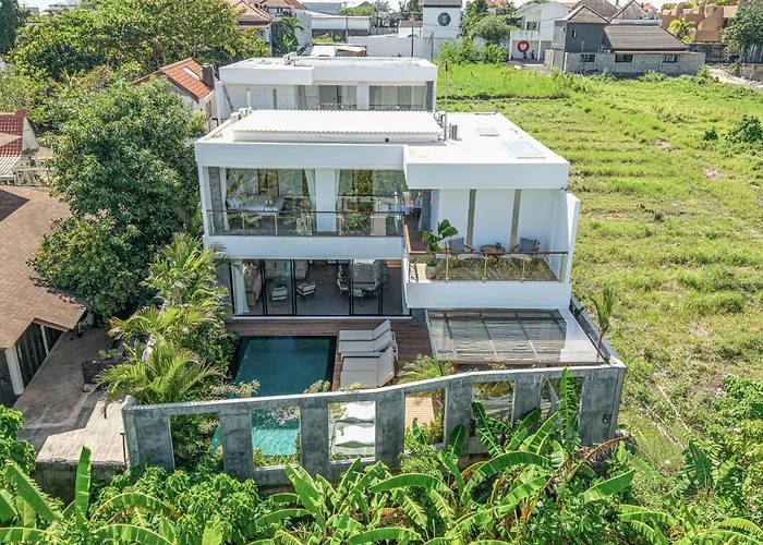 Casa de Férias Modern 4Br Villa Canggu, Rice View, Ac